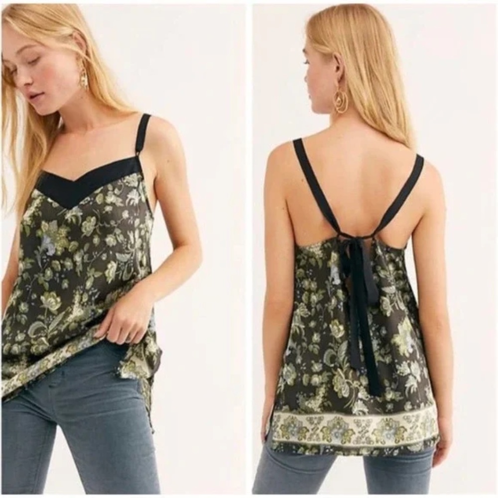 Free People Black Solstice Tank Size Small